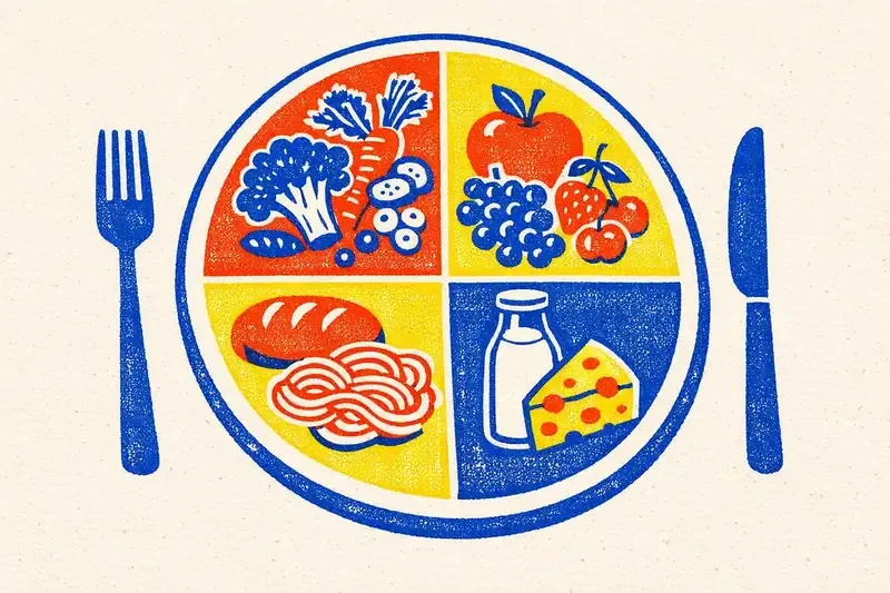 Illustration du thème le corps et l'alimentation